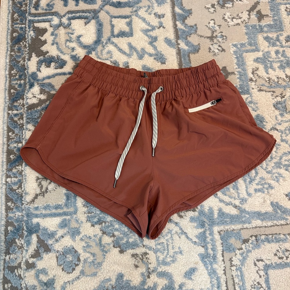 Vuori Rust Athletic Shorts for Women